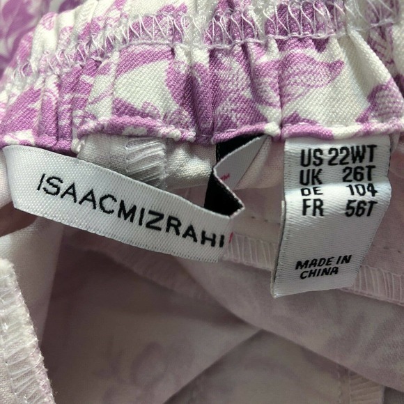 Isaac Mizrahi 22W Tall Floral Print Pants Pull On - Picture 5 of 6